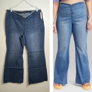 Wild Fable Low-Rise Flare Denim Pant Medium Wash Pull On Jean Sizing Tall Women'